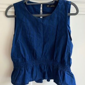 Zara Peplum Sleeveless Top